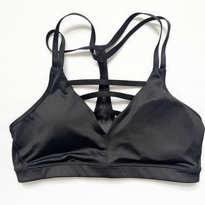 VSX Black Ladder Back Sports Bra Ladder Back Mesh Size Small